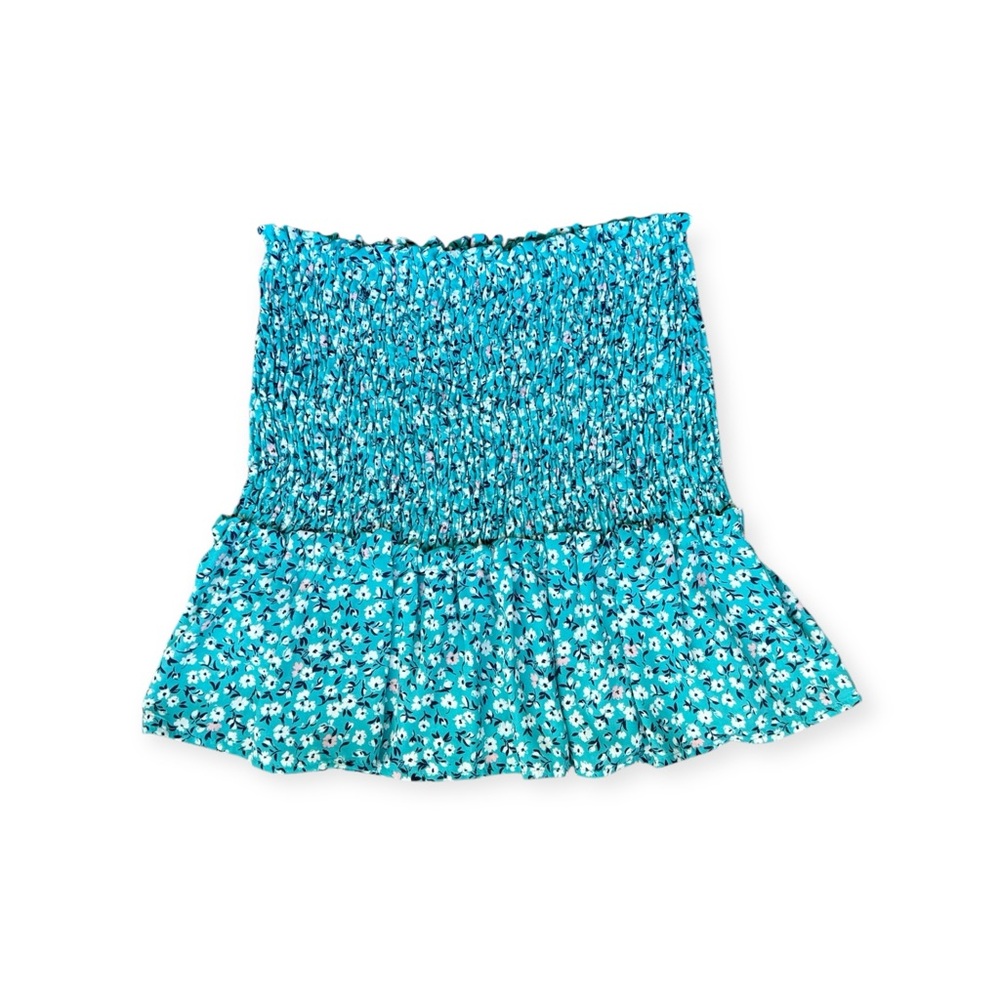 Good Luck Gem skirt mini green white floral small